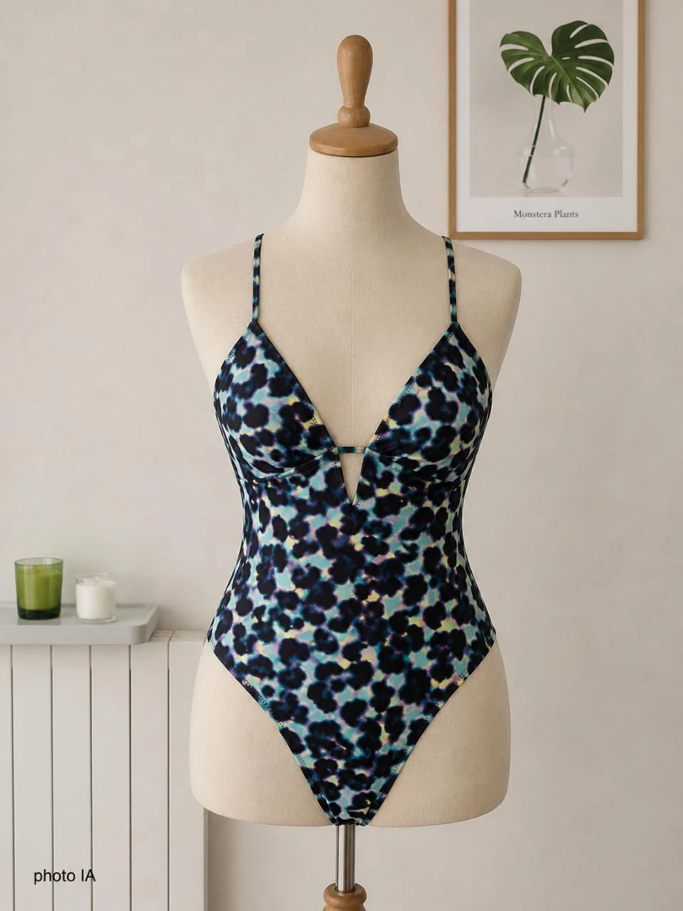 Maillot de bain 1 pièce imprimé tendance • Etam • Taille XS • Neuf